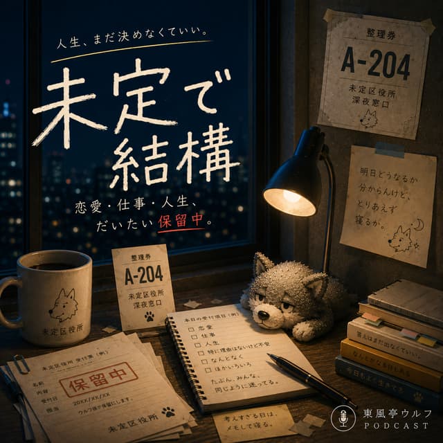 Podcast cover for 恋愛・家族・将来・その他・人生のモヤモヤを本音で話すラジオ | 未定で結構